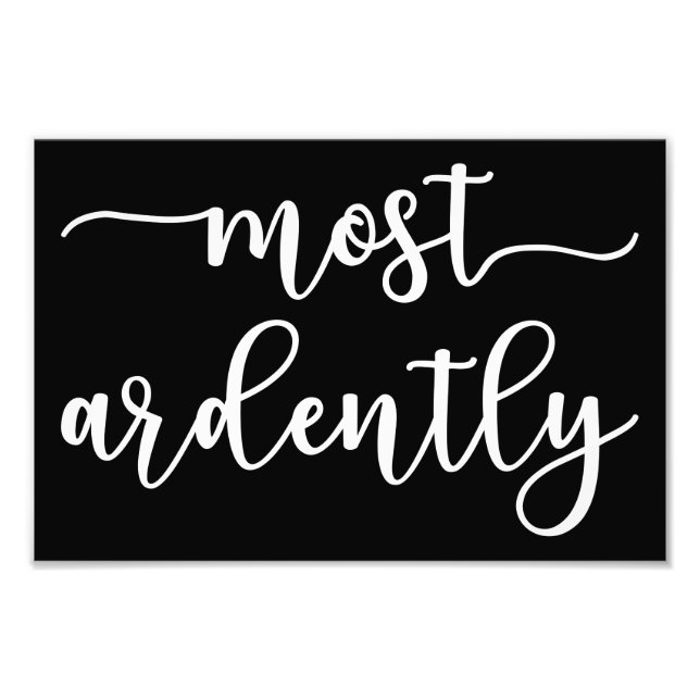 Pride And Prejudice Mr. Darcy - Most Ardently I Photo Print (Front)