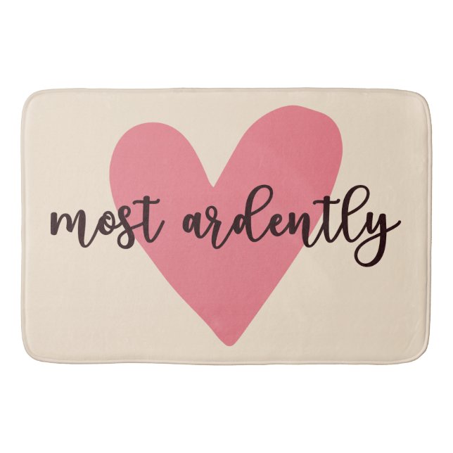 Pride And Prejudice Mr. Darcy - Most Ardently V Bath Mat (Front)