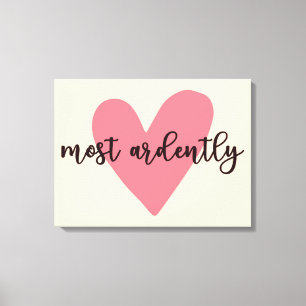 Pride And Prejudice Mr. Darcy - Most Ardently V Canvas Print