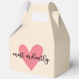 Pride And Prejudice Mr. Darcy - Most Ardently V Favor Box