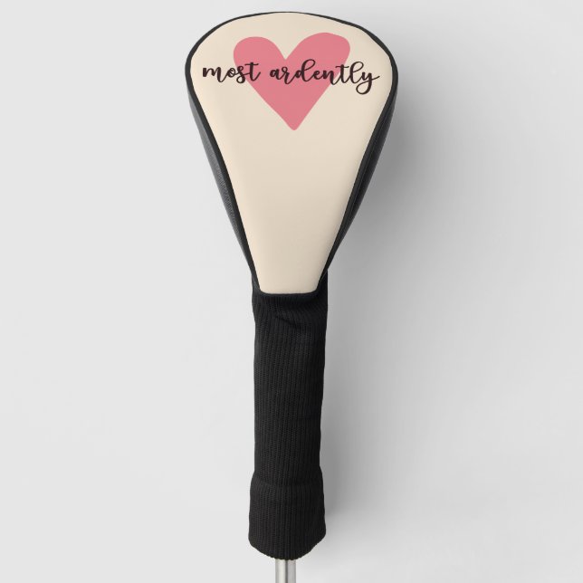 Pride And Prejudice Mr. Darcy - Most Ardently V Golf Head Cover (Front)