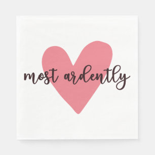 Pride And Prejudice Mr. Darcy - Most Ardently V Napkin