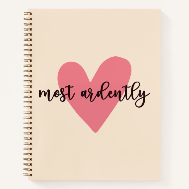 Pride And Prejudice Mr. Darcy - Most Ardently V Notebook (Front)