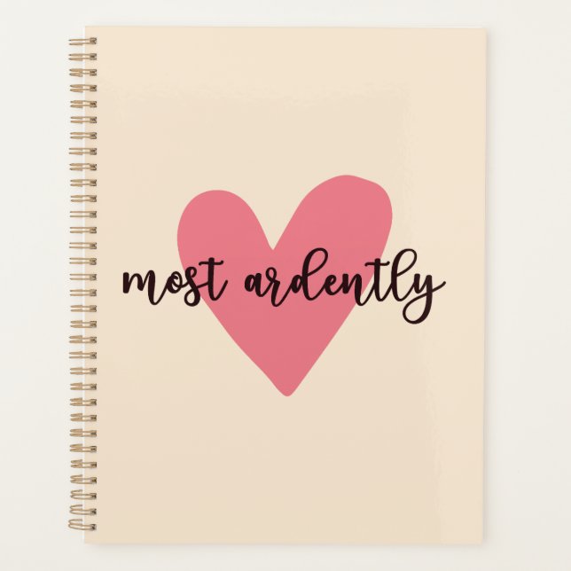 Pride And Prejudice Mr. Darcy - Most Ardently V Planner (Front)