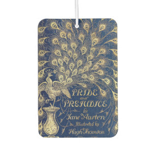 Pride and Prejudice Peacock Cover Hugh Thomson Air Freshener