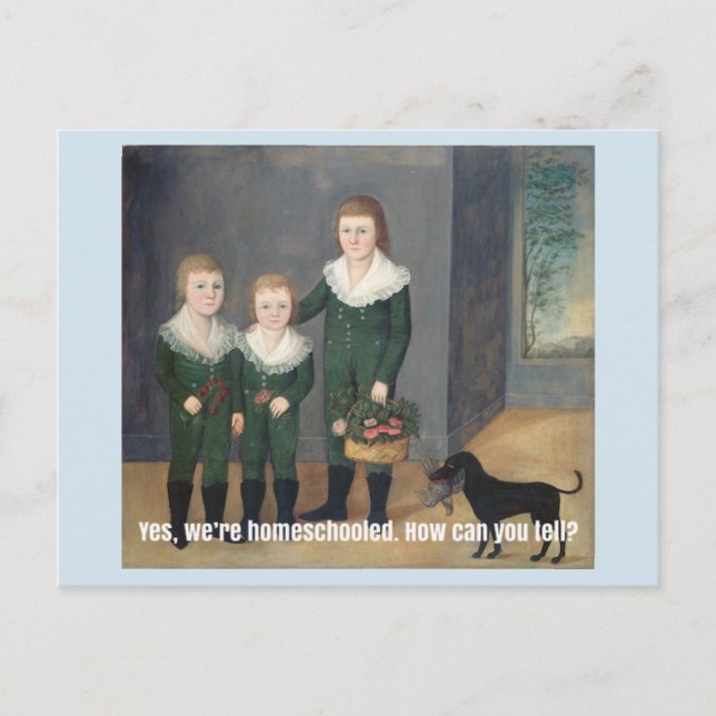 Pride and Prejudice Picnic Announcement Postcard (Front)