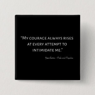 Pride and Prejudice Quote I 2 Inch Square Button