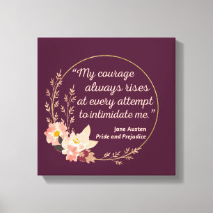Pride and Prejudice Quote I - Cute Style Canvas Print