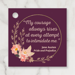 Pride and Prejudice Quote I - Cute Style Favour Tags