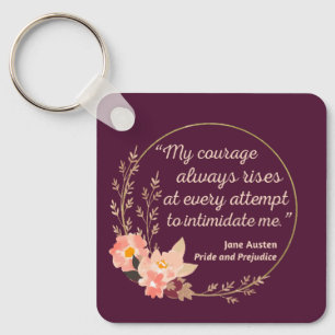 Pride and Prejudice Quote I - Cute Style Keychain