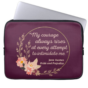 Pride and Prejudice Quote I - Cute Style Laptop Sleeve