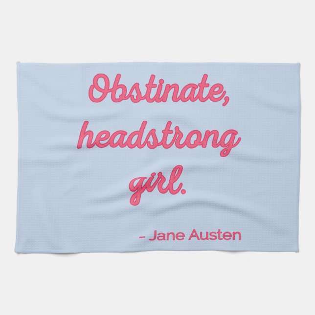 Pride and Prejudice Quote II - Cute Style Kitchen Towel (Horizontal)
