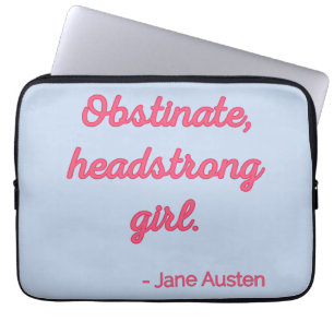 Pride and Prejudice Quote II - Cute Style Laptop Sleeve