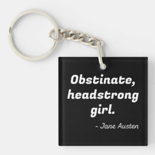 Pride and Prejudice Quote II Keychain