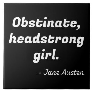 Pride and Prejudice Quote II Tile
