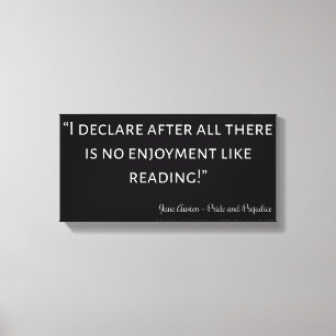 Pride and Prejudice Quote III Canvas Print