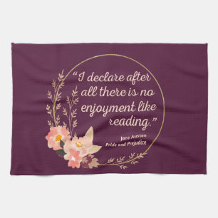 Pride and Prejudice Quote III - Cute Style Kitchen Towel