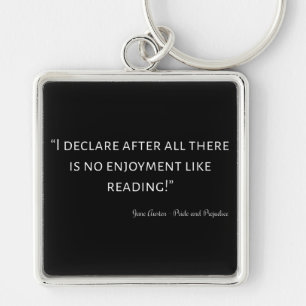 Pride and Prejudice Quote III Keychain