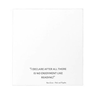 Pride and Prejudice Quote III Notepad