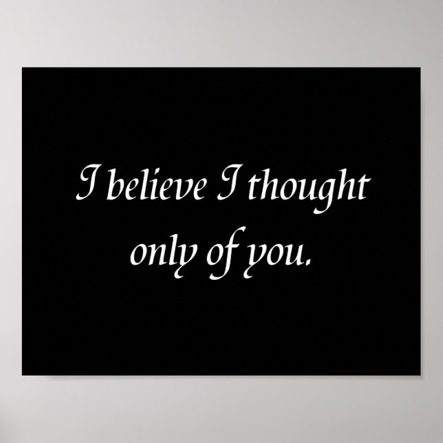 Pride and Prejudice Quote Poster (Front)