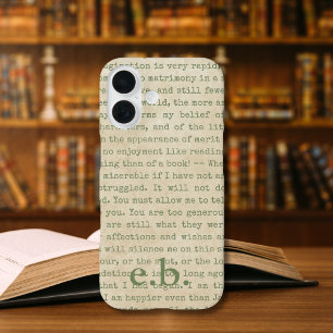 Pride and Prejudice Quotes Personalized iPhone 16 Case