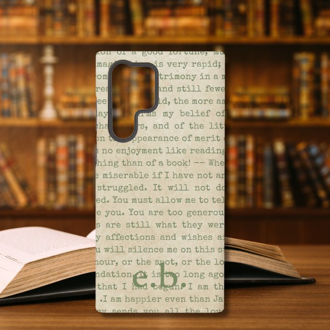Pride and Prejudice Quotes Personalized Samsung Galaxy S22 Ultra Case (Creator Uploaded)