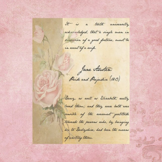 Pride and Prejudice Scrapbook Paper (Creator Uploaded)
