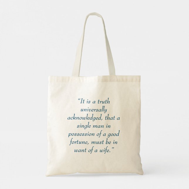 Pride and Prejudice tote bag (Back)