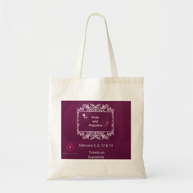 Pride and Prejudice Tote Bag with Roll Call (Front)