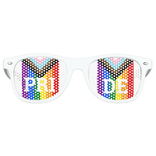 PRIDE Arc-en-ciel rétro Shades /Fun Party Lunettes (Devant)