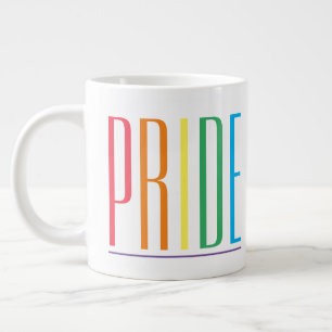 PRIDE Big White Ceramic Mug