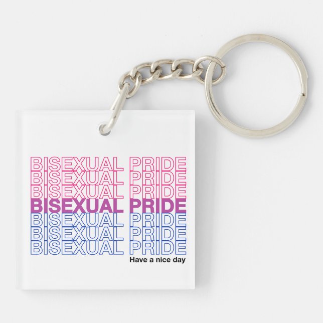 Pride bisexuelle acrylique (Dos)