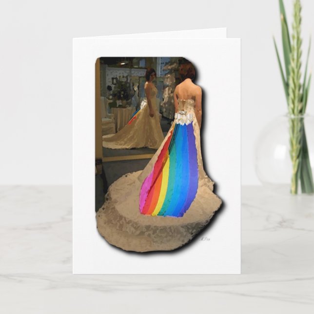 Pride Bride Greeting Card (Front)