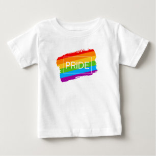 Pride Brushstroke Rainbow Baby T-Shirt