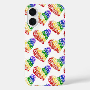 Pride Butterfly Heart– LGBTQ+ Flag Colours  iPhone 16 Case