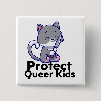 Pride Button, stabby 2 Inch Square Button