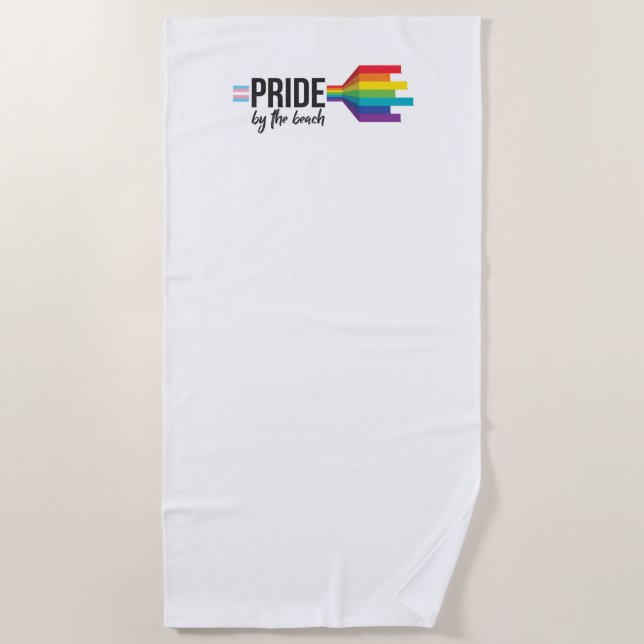 Pride by the Beach beach towel (Front)