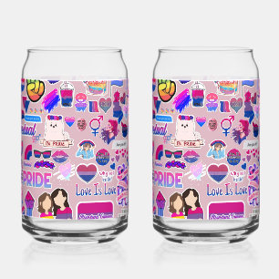 Pride can glass