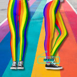 Pride Celebration Leggings<br><div class="desc">Show your support for diversity in style with these leggings showing the rainbow colours and the customizable word "Pride". The rainbow flag was created as a symbol of the gay community by artist Gilbert Baker in 1978. The different colours are often associated with "diversity" in the gay community but actually...</div>