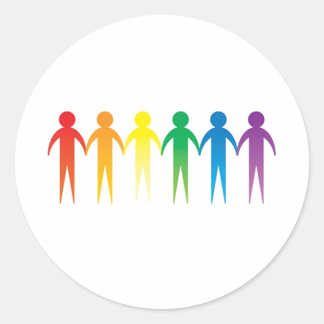 Pride Chain Classic Round Sticker (Front)