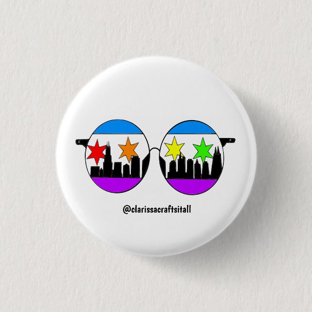 pride chicaGOggles button (Front)
