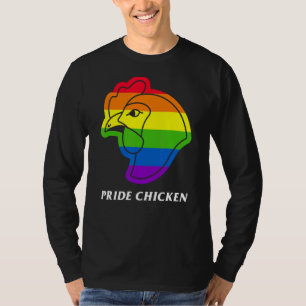 Pride Chicken  Lgbt Pun Fried Rainbow Flag Buffalo T-Shirt