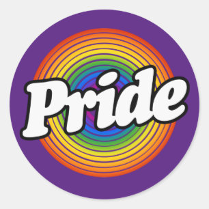 Pride Circle T-Shirt Classic Round Sticker