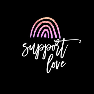 Pride Colourful Glitter Rainbow Black Throw Pillow