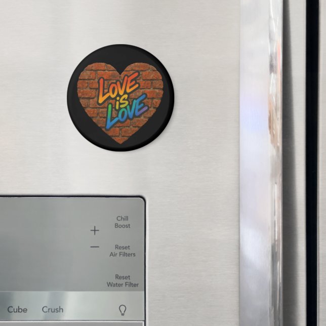 Pride Colourful Love is Love Magnet (In Situ (Fridge))