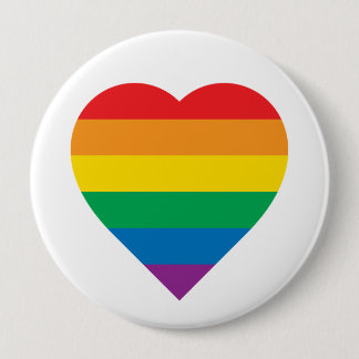 Pride | Colourful Rainbow Design 4 Inch Round Button