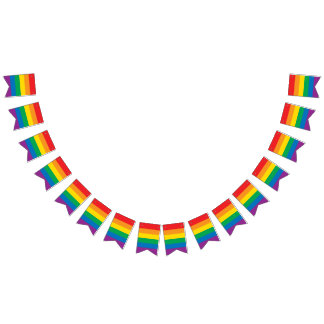 Pride | Colourful Rainbow Design Bunting Flags