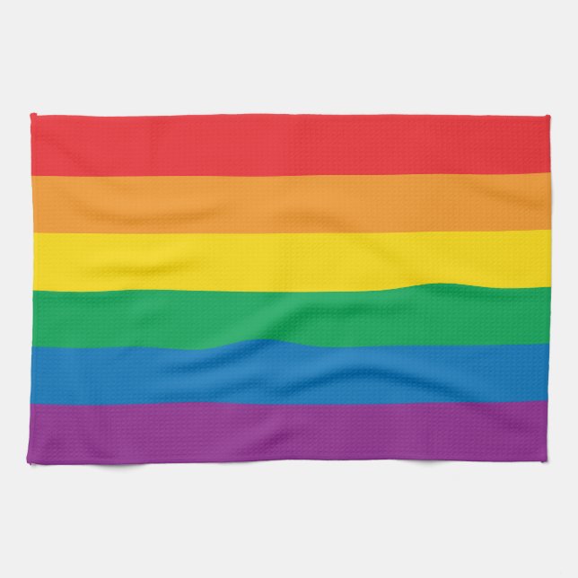 Pride | Colourful Rainbow Design Kitchen Towel (Horizontal)