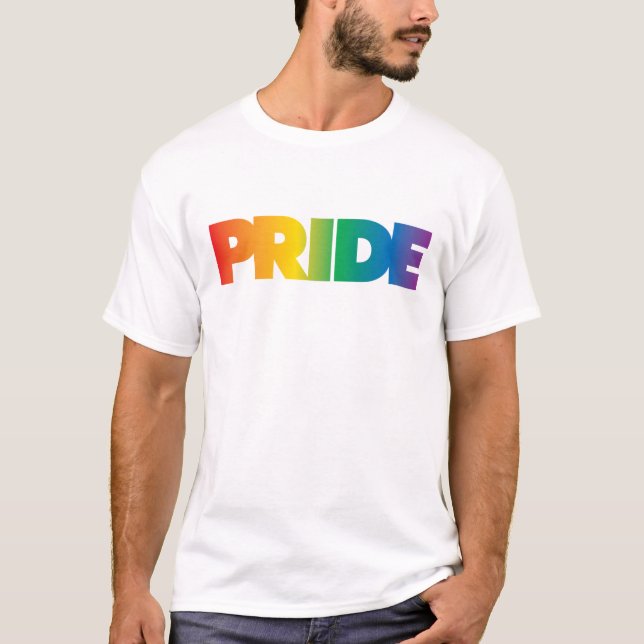 Pride | Colourful Rainbow Design T-Shirt (Front)