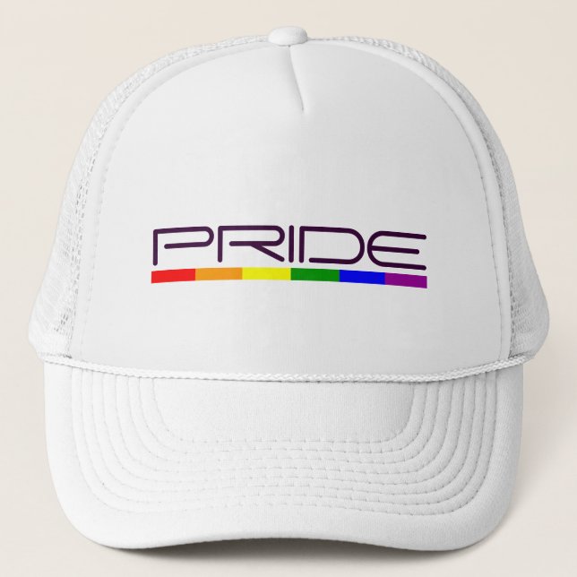 Pride colours Gay Pride Trucker Hat (Front)